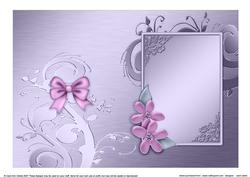 Flowers with Diamonds Matching Insert 5 x 7 Portrait