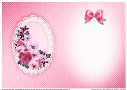 Spring Flowers and Lace Matching Insert A5 Portrait
