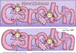 Large DL Merry Christmas CAROLYN