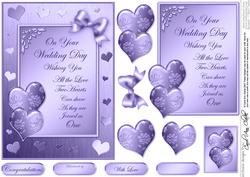 Elegant Romance Quick Card with 3D Decoupage