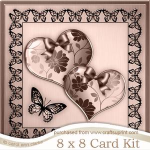8x8 Elegant Romance Kit with 3D Decoupage