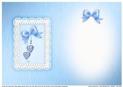 Greetings, Lace and Pearls Matching Insert A5 Portrait