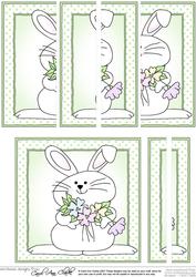 Little Boy Bunny Quick Card with Side Stacker