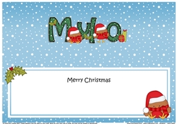 Large DL Merry Christmas MYLO insert
