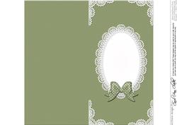 Dl Pearls and Lace Card Front or Insert