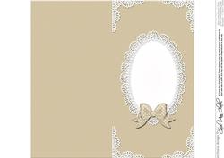 Dl Pearls and Lace Card Front or Insert