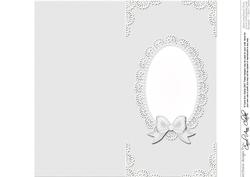 Dl Pearls and Lace Card Front or Insert