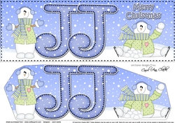 Large DL Merry Christmas JJ 3D decoupage