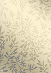 Elegant Metallic Words Matching Backing Paper
