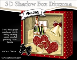 cup847604_359 - 3D Romantic Diorama Shadow Box Card Mini Kit  - Wedding & Romance