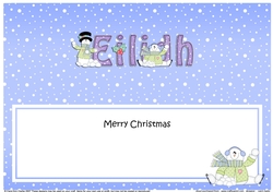Large DL Merry Christmas EILIDH insert