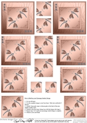Diamante Dragonflies Pyramage Sheet