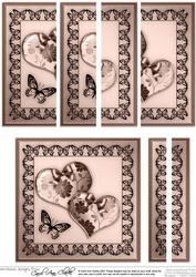 Elegant Romance Quick Card with Side Stacker Topper