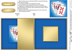 Playing Cards No-Hole Fold Back Card