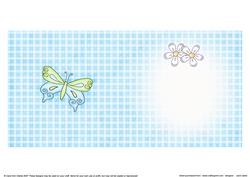 Fluttery Butterfly Insert Square Portrait
