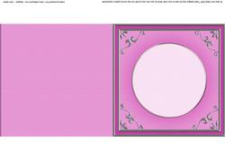 Square 'silver Metallic Frame' Card Front or Insert