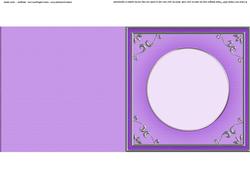 Square 'silver Metallic Frame' Card Front or Insert