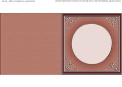 Square 'silver Metallic Frame' Card Front or Insert