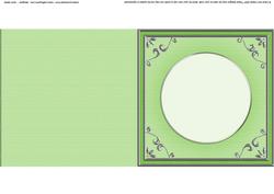 Square 'silver Metallic Frame' Card Front or Insert