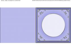 Square 'silver Metallic Frame' Card Front or Insert