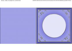 Square 'silver Metallic Frame' Card Front or Insert