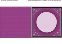Square 'silver Metallic Frame' Card Front or Insert