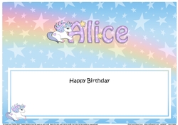 Large DL Happy Birthday ALICE insert
