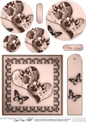 Elegant Romance Quick Card with Circle Pyramage Topper