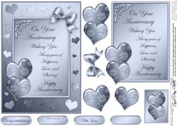 Elegant Romance Quick Card with 3D Decoupage