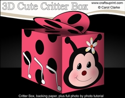 3D Cute Critter Treat Box Gift Set Mini Kit - Ladybird