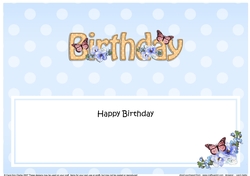 Large DL HAPPY BIRTHDAY insert
