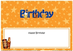 Large DL HAPPY BIRTHDAY insert