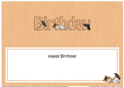 Large DL HAPPY BIRTHDAY insert