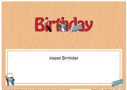 Large DL HAPPY BIRTHDAY insert