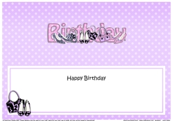 Large DL HAPPY BIRTHDAY insert