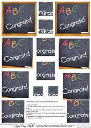 Congrats!! Blackboard Twisted Pyramage Sheet