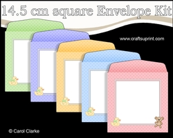 New Baby 14.5 x 14.5 cm envelope Kit
