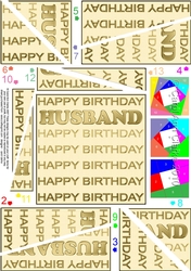 Birthday HUSBAND Twisted Spiral Side Stacker