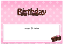 Large DL HAPPY BIRTHDAY insert