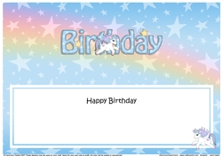 Large DL HAPPY BIRTHDAY insert