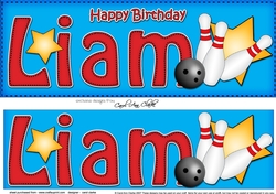 Large DL Happy Birthday LIAM 3D decoupage