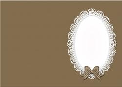 A5 Pearls and Lace Card Front or Insert