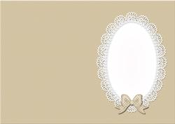 A5 Pearls and Lace Card Front or Insert