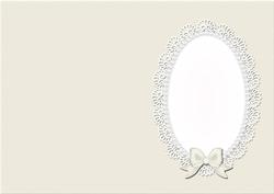 A5 Pearls and Lace Card Front or Insert