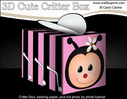 3D Cute Critter Treat Box Gift Set Mini Kit - Bumble Bee