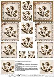 Pansy on Butterfly lace Pyramage Sheet