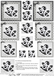 Pansy on Butterfly lace Pyramage Sheet