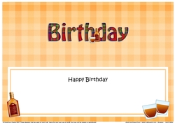 Large DL HAPPY BIRTHDAY insert