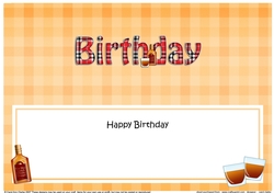 Large DL HAPPY BIRTHDAY insert