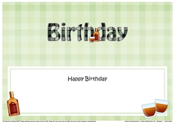 Large DL HAPPY BIRTHDAY insert